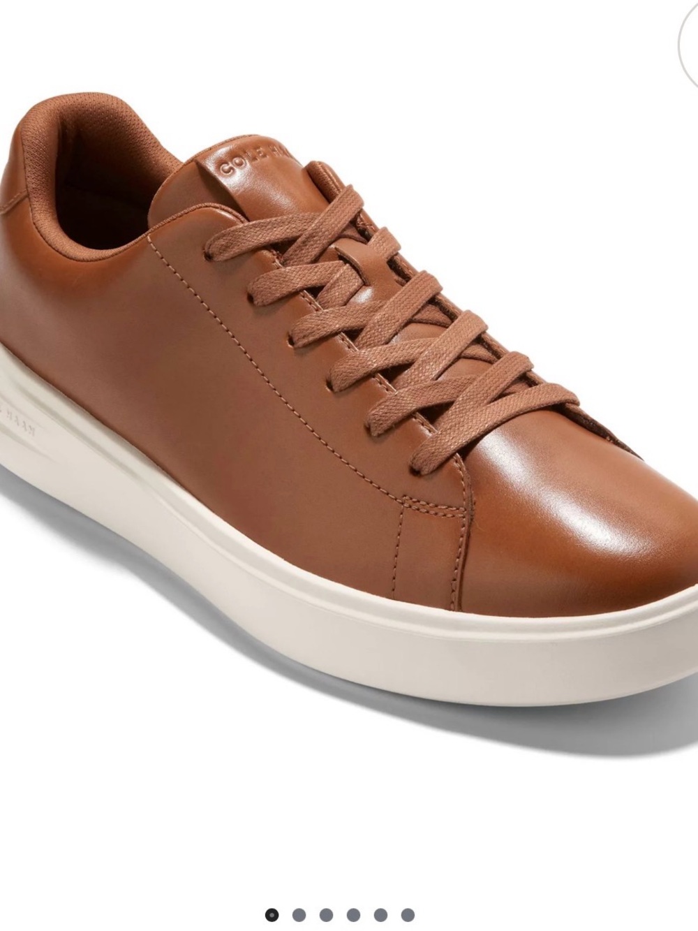 Cole Haan Grandpro Chestnut Leather Low-Top Sneakers - Picture 9 of 9